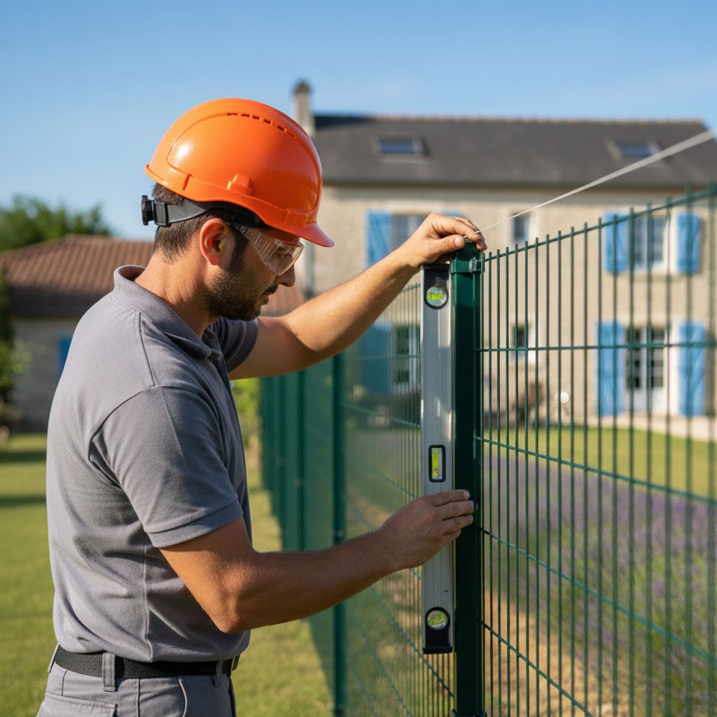 Pose de clôture à La Charité-sur-Loire