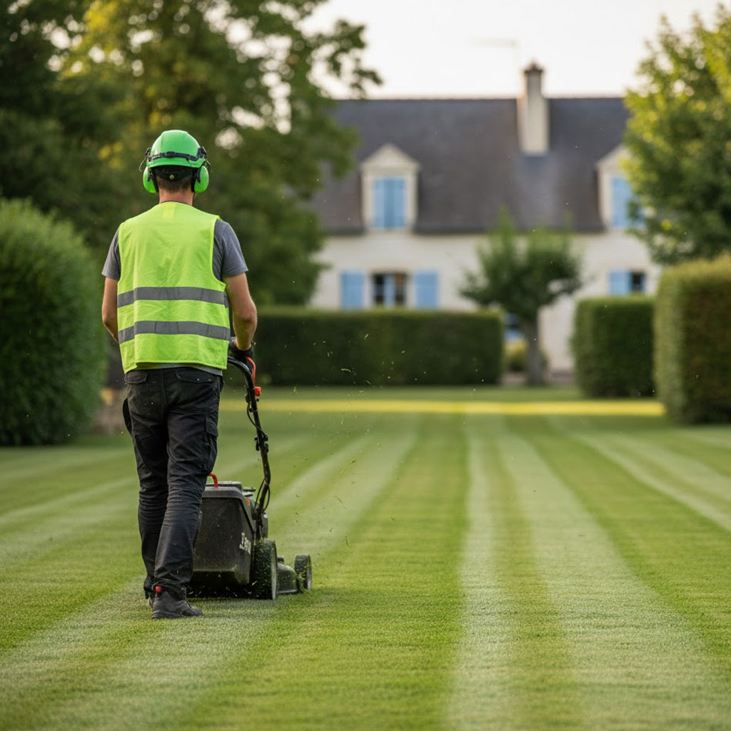 Tonte de pelouse professionnelle